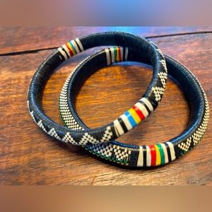 Set of two wrapped bracelets